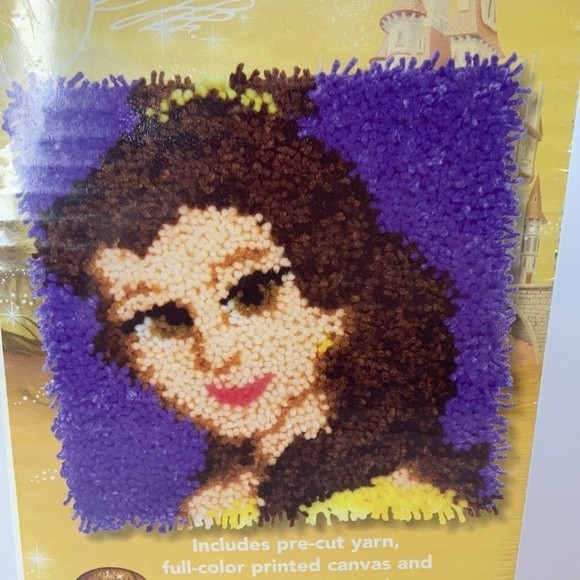 Disney Princess Bell Latch Hook Kit Crafts Kids 6+ - Picture 3 of 13